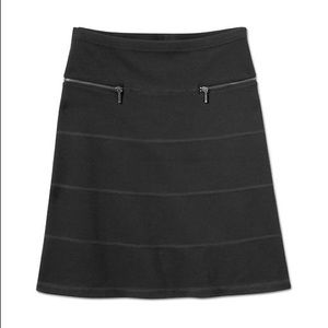 Athleta Strata Womens A Line Skirt Size L Black